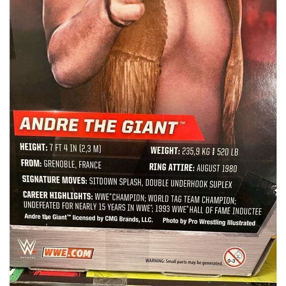 WWE Mattel Elite Flashback Andre the Giant Wrestling Figure WWF Amazon Exclusive - Picture 8 of 11